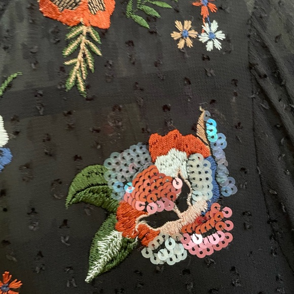 Zara Embroidered Mini Dress - Picture 3 of 5